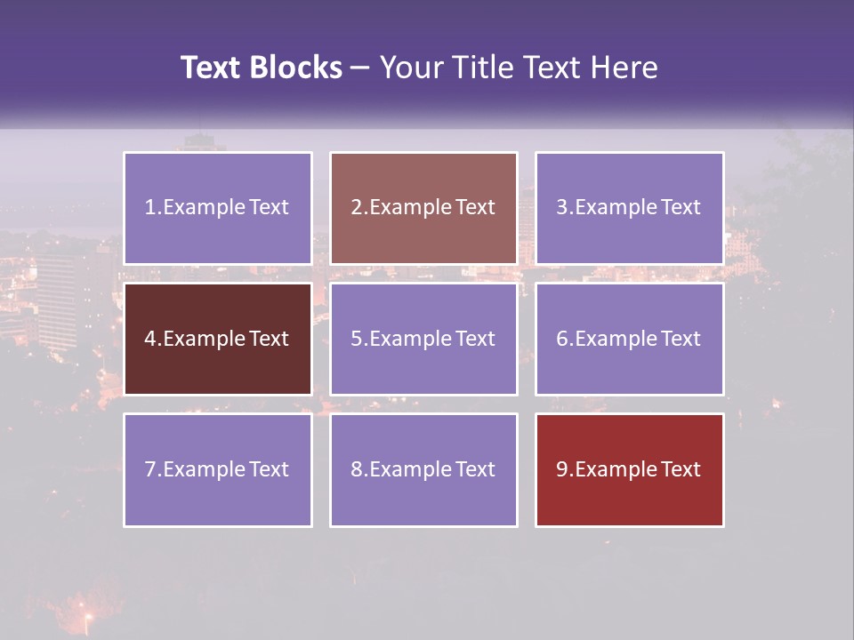 Trees Landmark Waterfront PowerPoint Template
