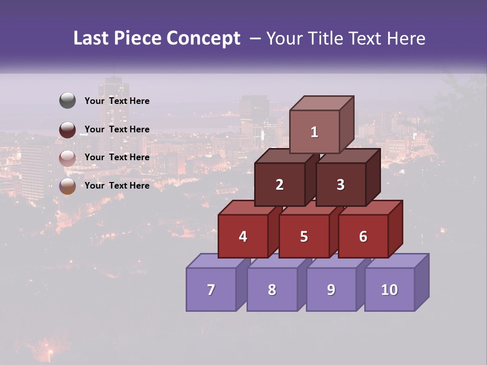 Trees Landmark Waterfront PowerPoint Template