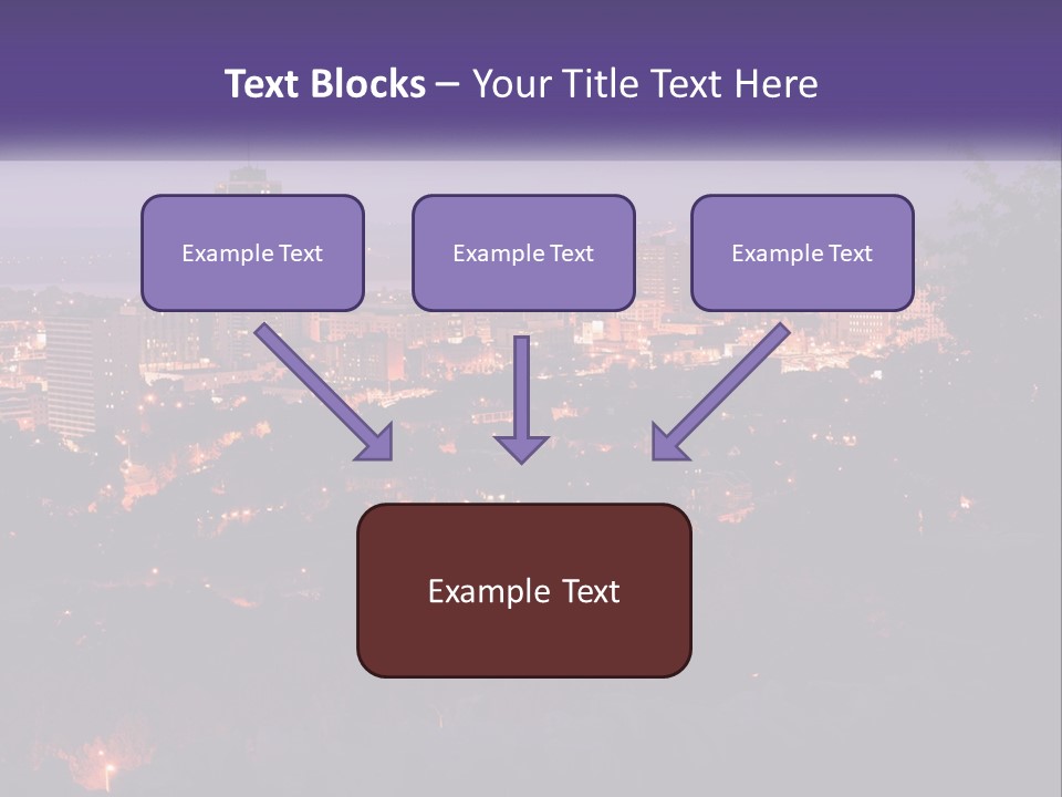 Trees Landmark Waterfront PowerPoint Template