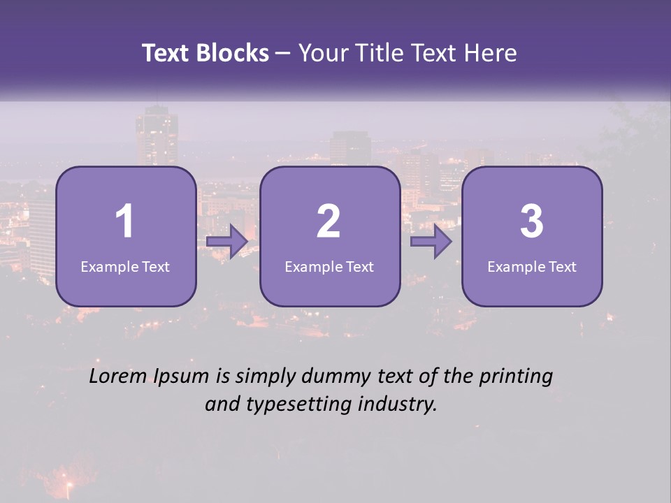 Trees Landmark Waterfront PowerPoint Template