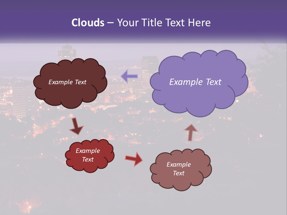Trees Landmark Waterfront PowerPoint Template