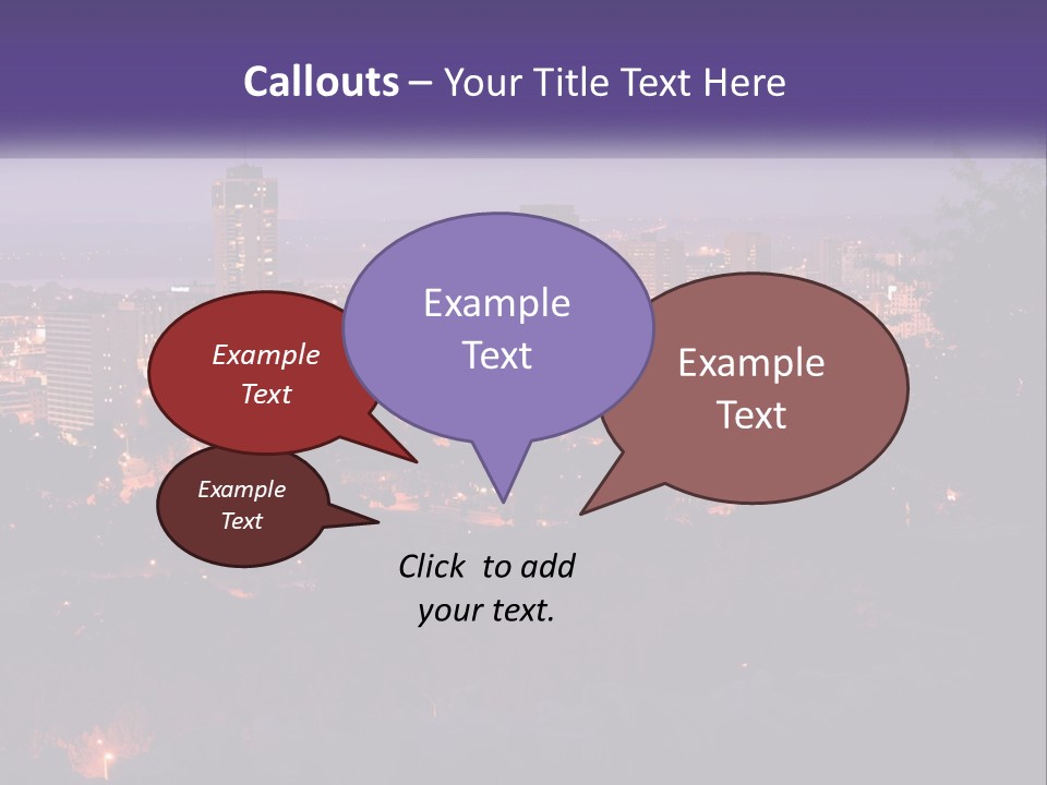 Trees Landmark Waterfront PowerPoint Template