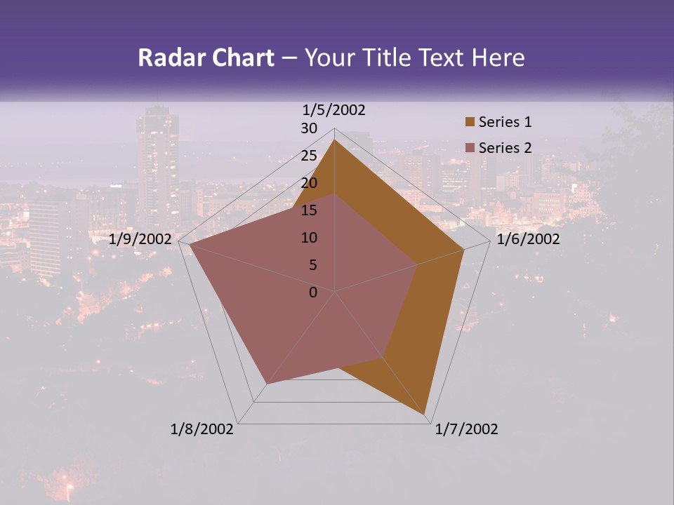 Trees Landmark Waterfront PowerPoint Template