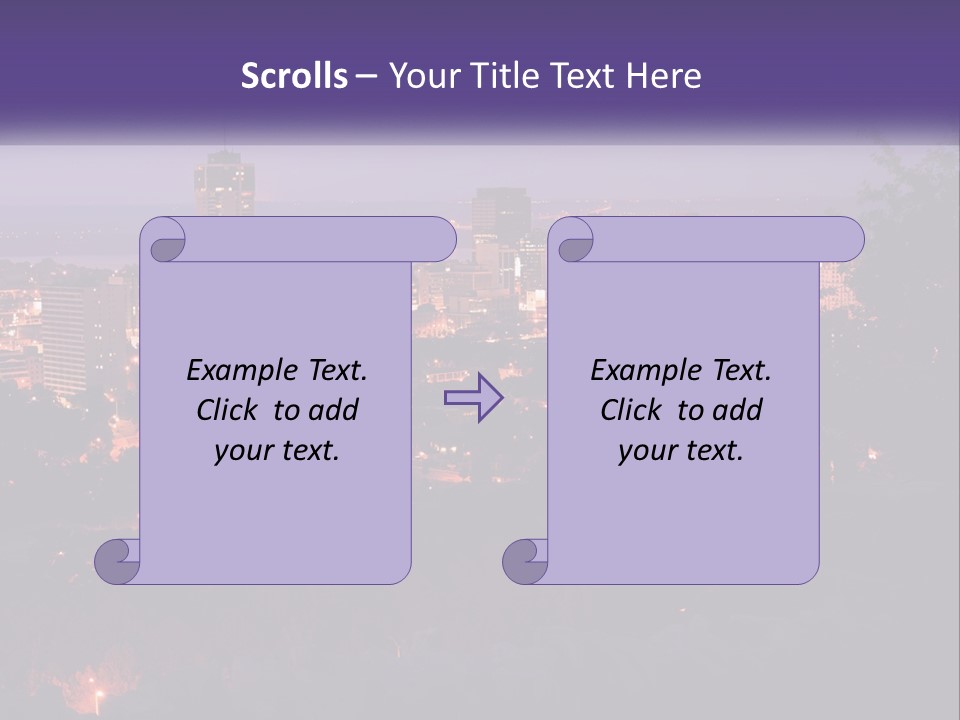 Trees Landmark Waterfront PowerPoint Template