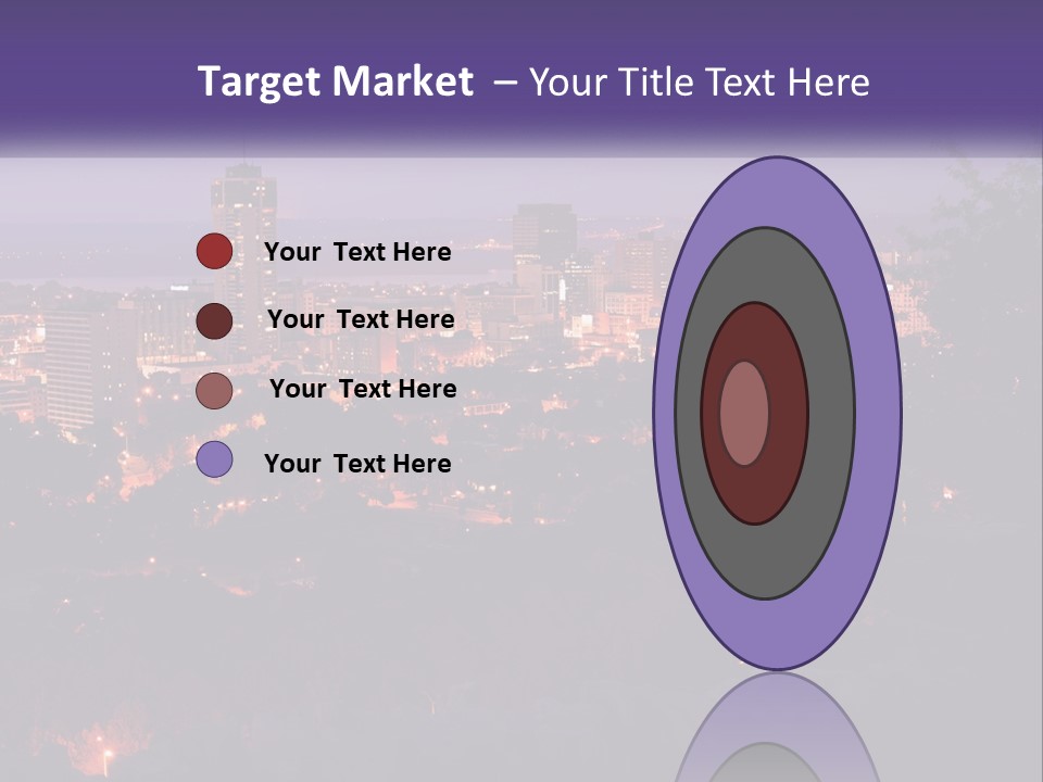 Trees Landmark Waterfront PowerPoint Template