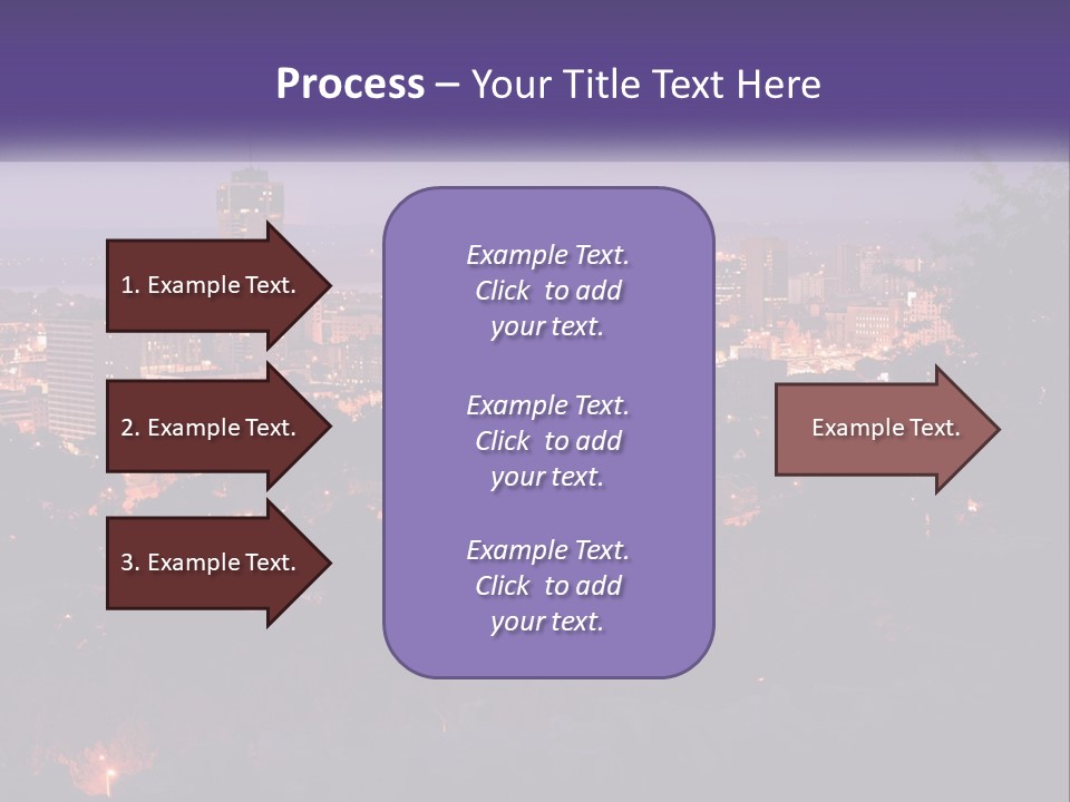 Trees Landmark Waterfront PowerPoint Template