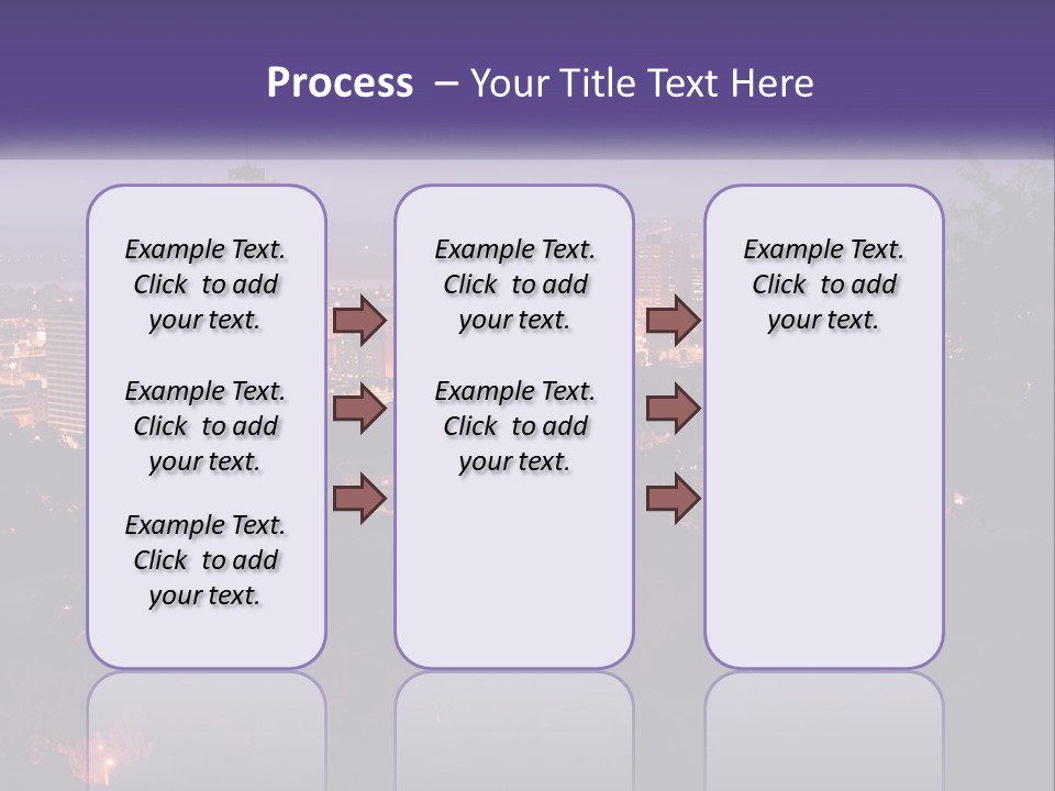 Trees Landmark Waterfront PowerPoint Template