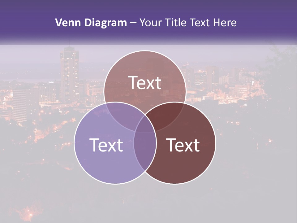 Trees Landmark Waterfront PowerPoint Template