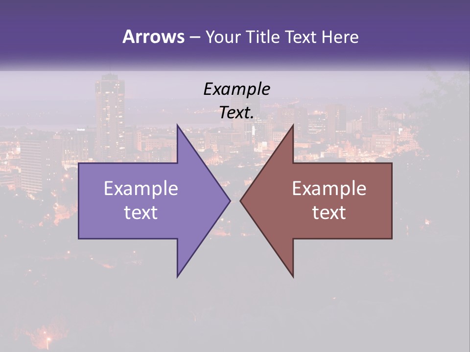 Trees Landmark Waterfront PowerPoint Template