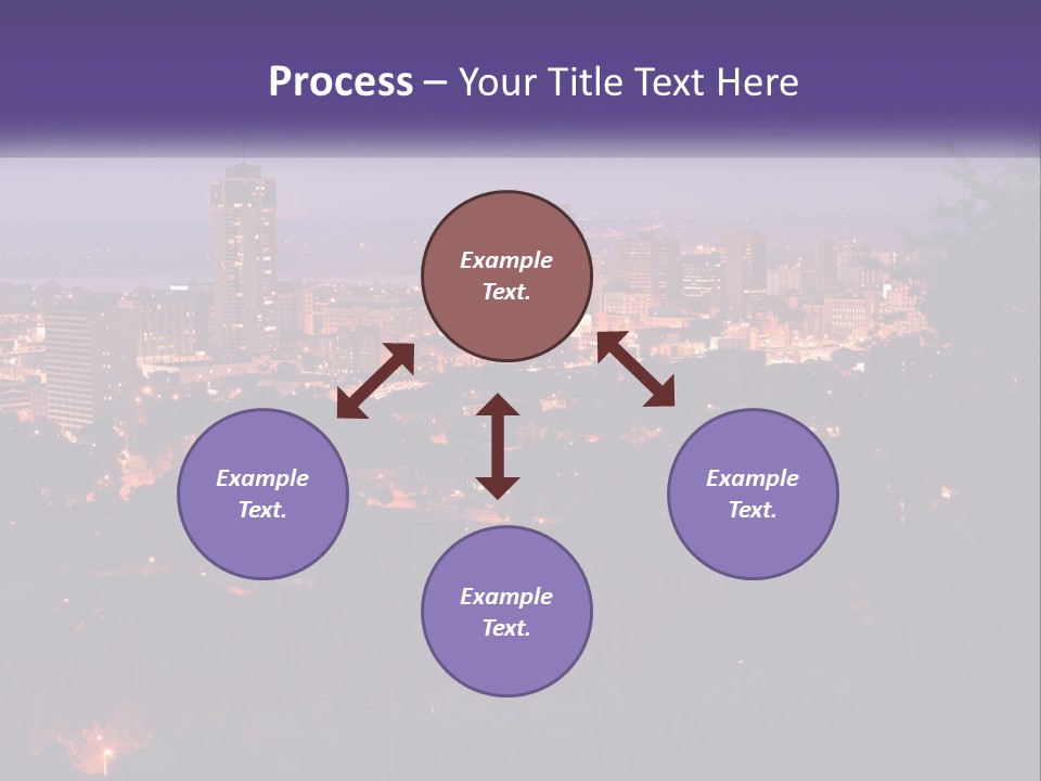 Trees Landmark Waterfront PowerPoint Template