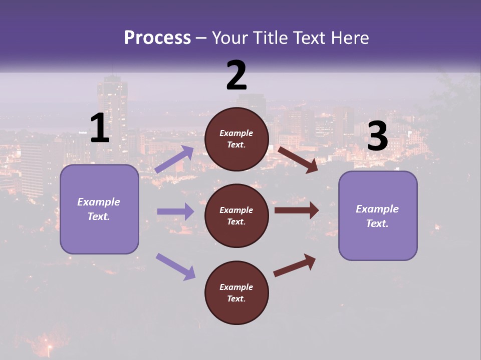 Trees Landmark Waterfront PowerPoint Template