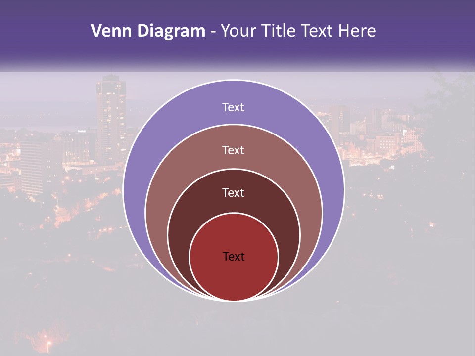 Trees Landmark Waterfront PowerPoint Template