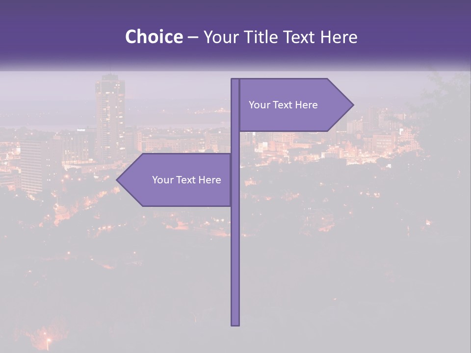 Trees Landmark Waterfront PowerPoint Template