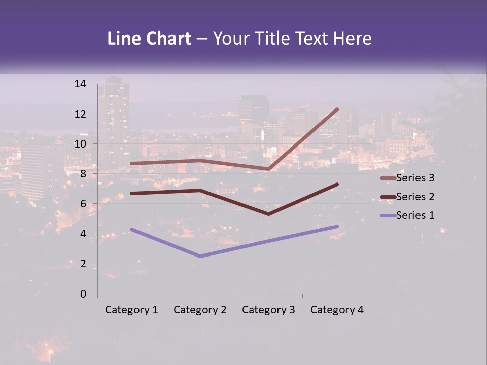 Trees Landmark Waterfront PowerPoint Template