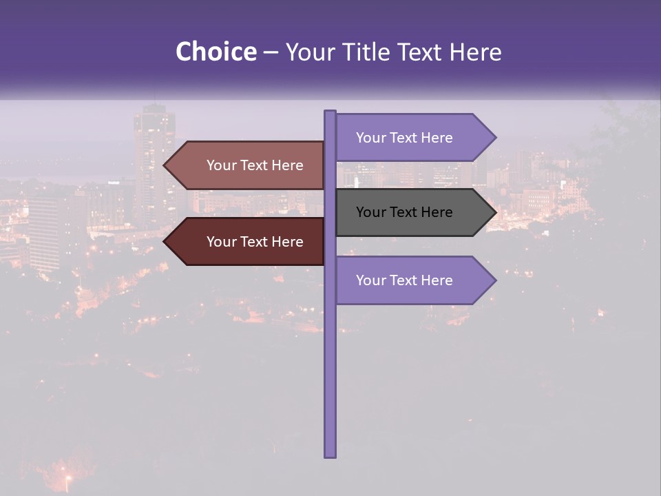 Trees Landmark Waterfront PowerPoint Template