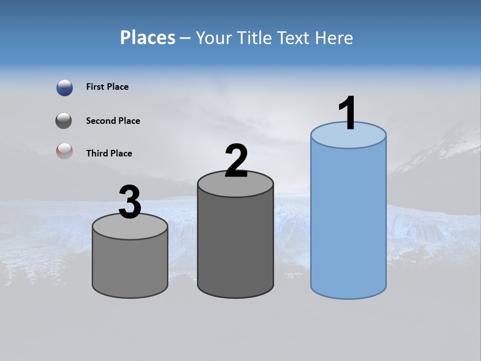 Calving Ice Floating PowerPoint Template