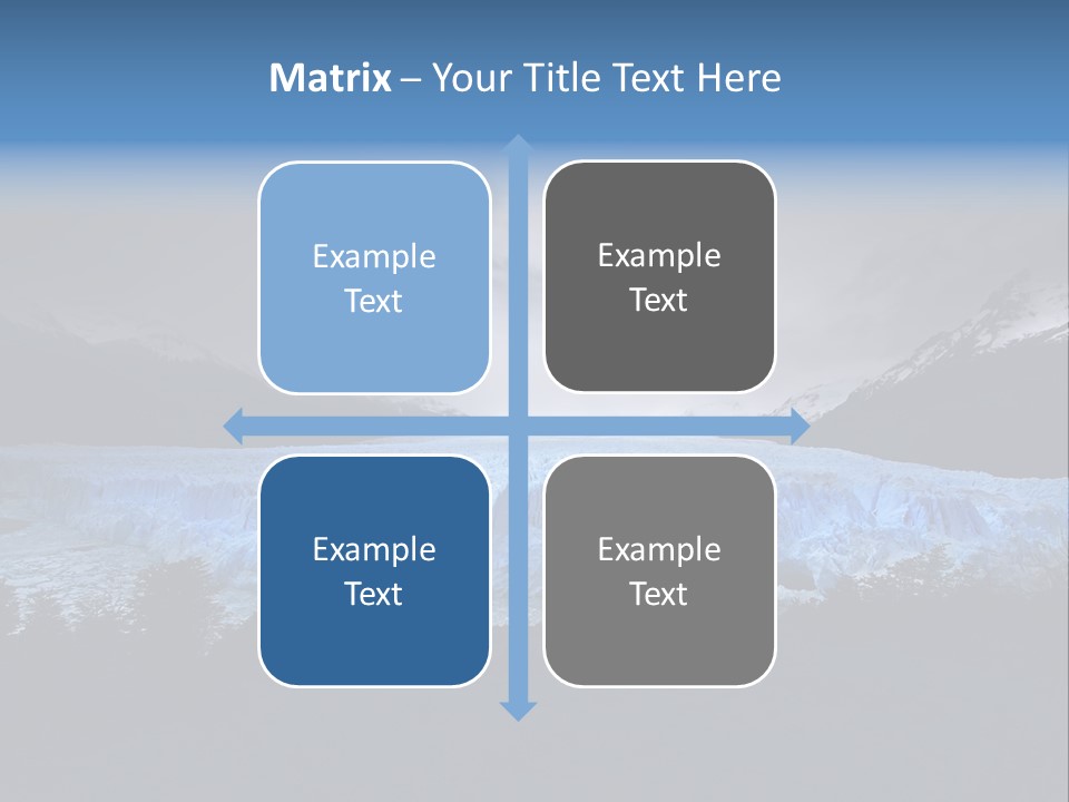 Calving Ice Floating PowerPoint Template