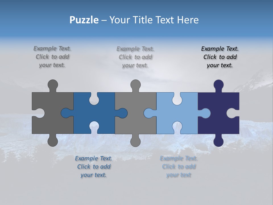 Calving Ice Floating PowerPoint Template