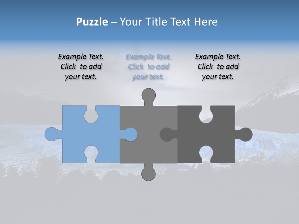 Calving Ice Floating PowerPoint Template