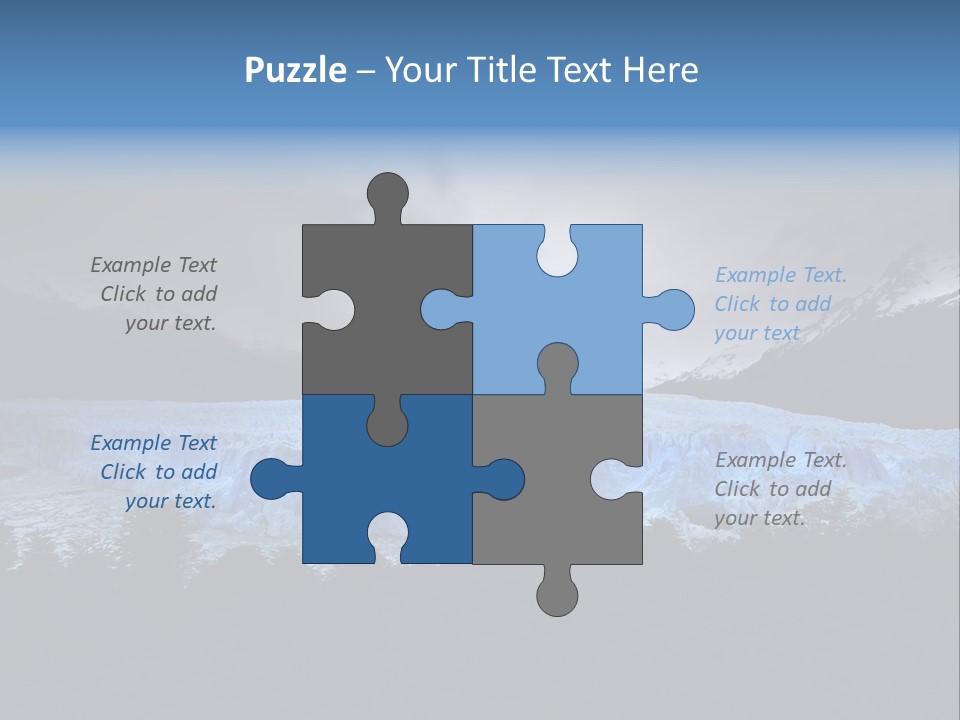 Calving Ice Floating PowerPoint Template