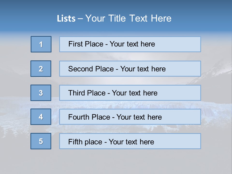 Calving Ice Floating PowerPoint Template