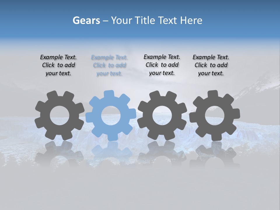 Calving Ice Floating PowerPoint Template