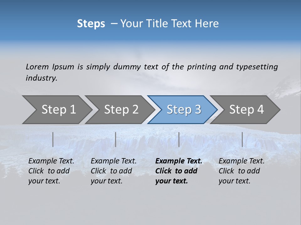 Calving Ice Floating PowerPoint Template