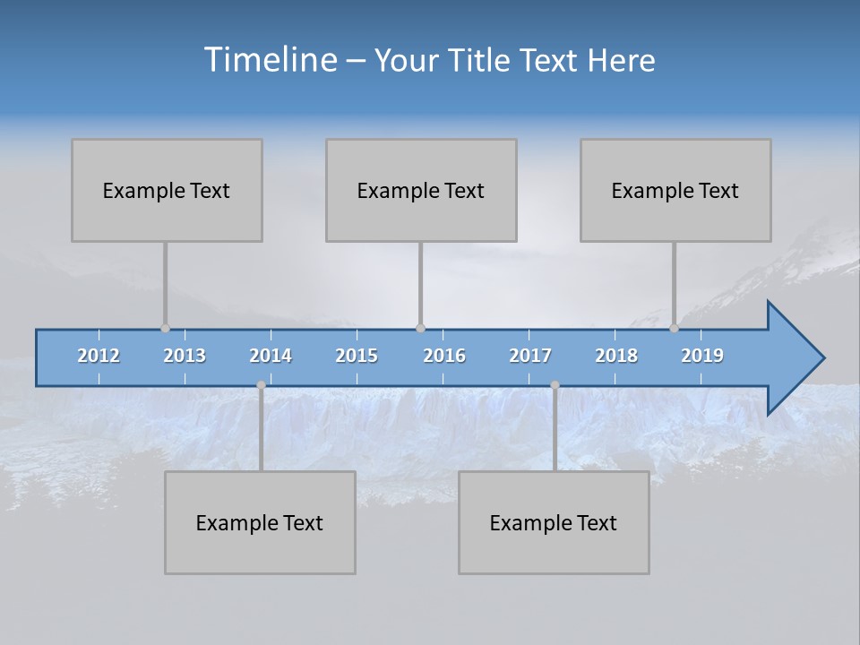 Calving Ice Floating PowerPoint Template