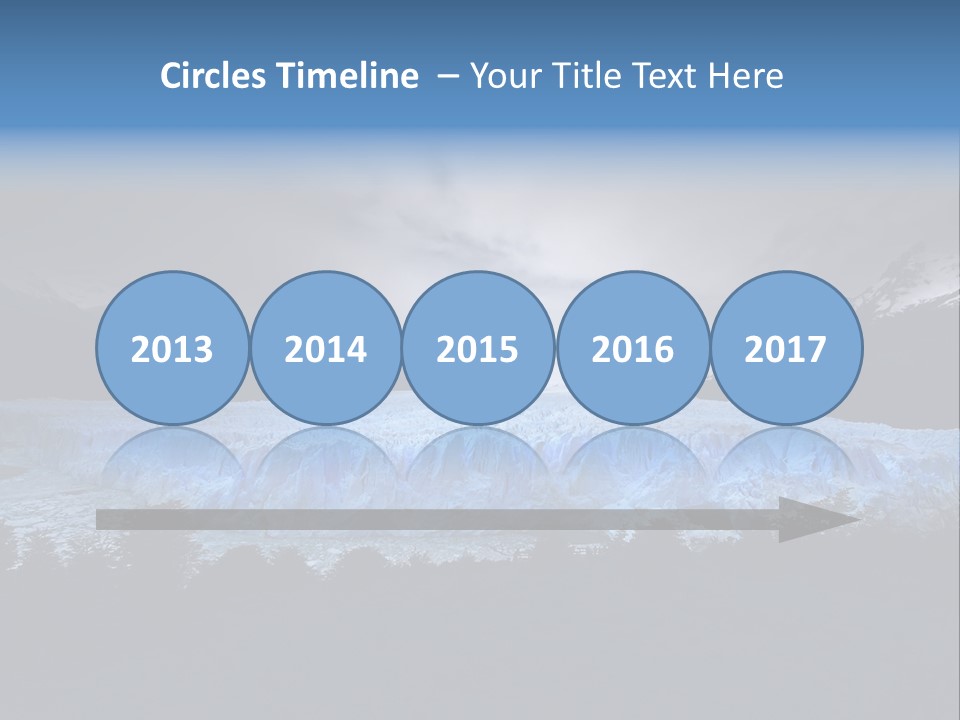 Calving Ice Floating PowerPoint Template