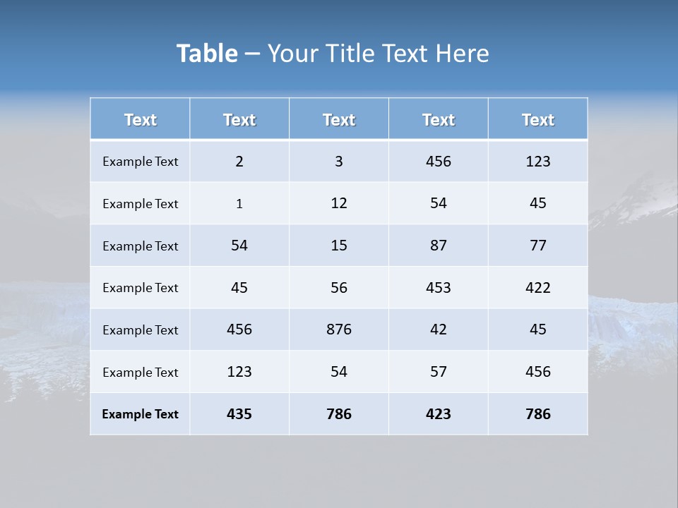 Calving Ice Floating PowerPoint Template