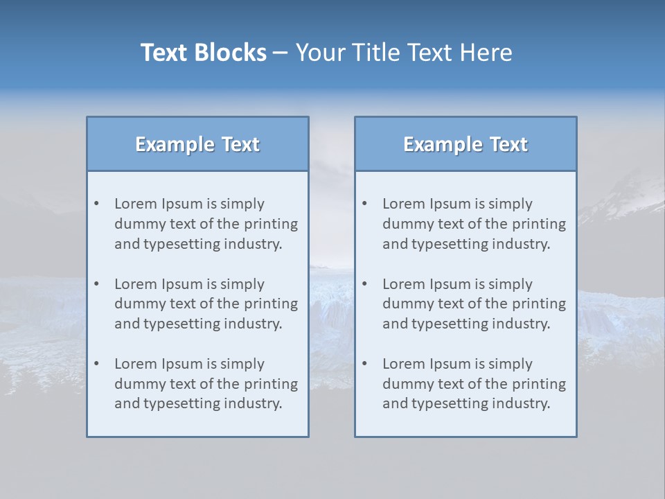Calving Ice Floating PowerPoint Template