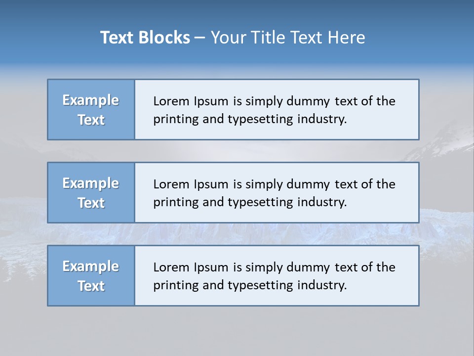 Calving Ice Floating PowerPoint Template