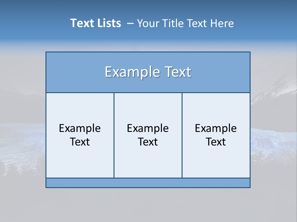 Calving Ice Floating PowerPoint Template