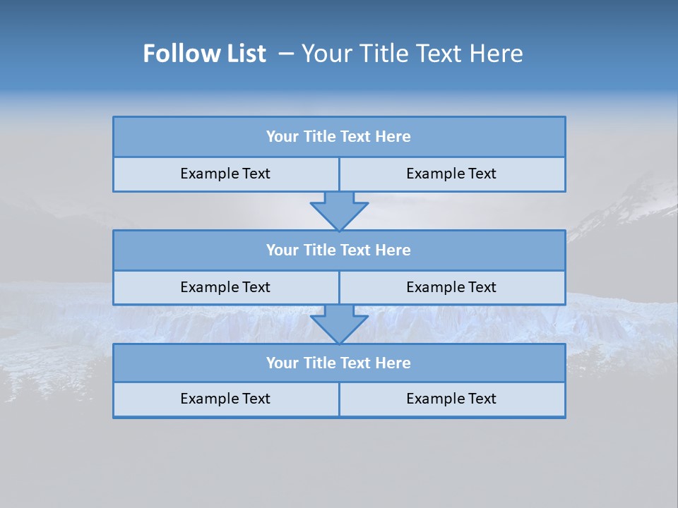 Calving Ice Floating PowerPoint Template