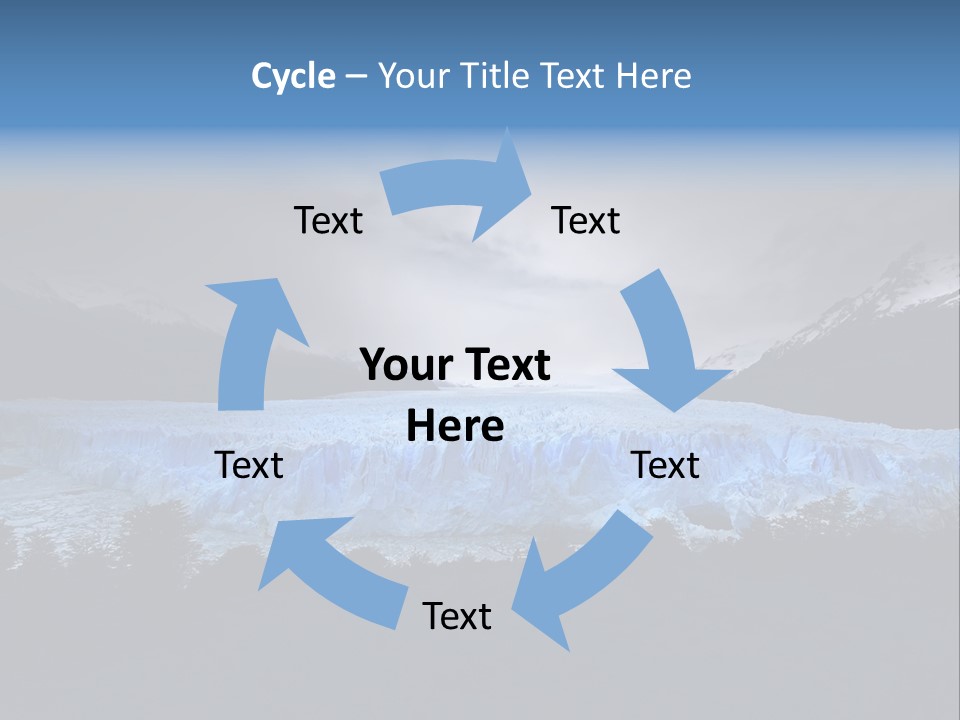 Calving Ice Floating PowerPoint Template