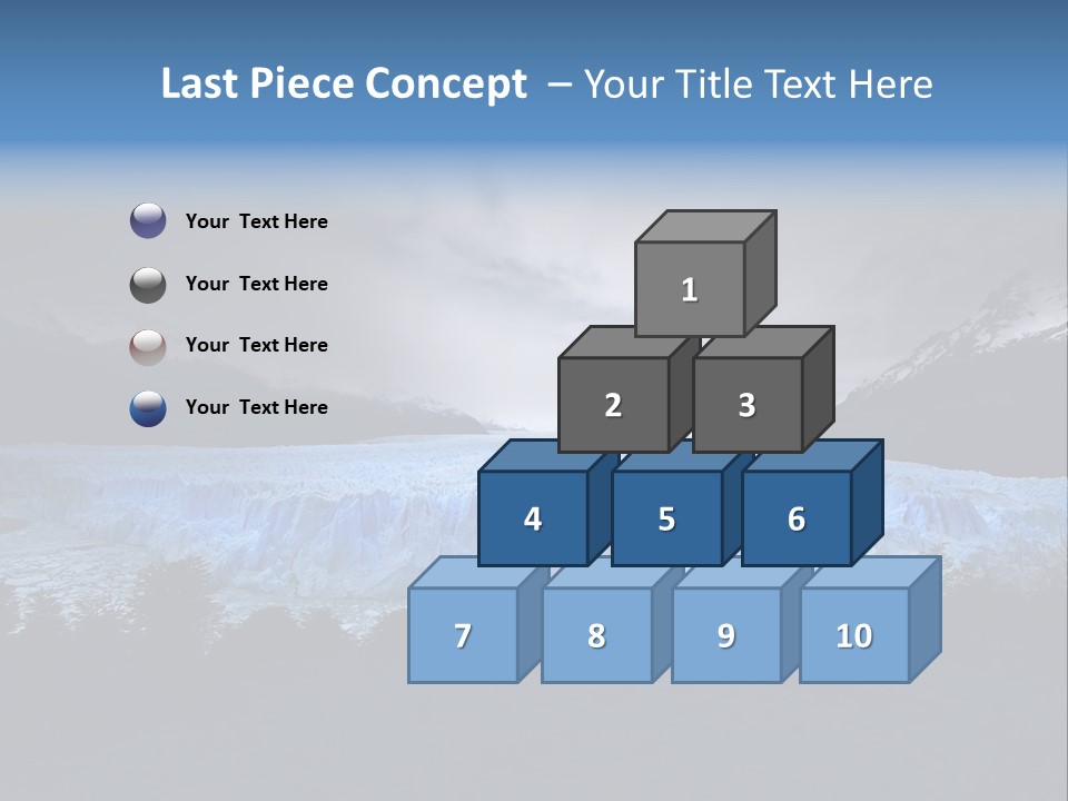 Calving Ice Floating PowerPoint Template