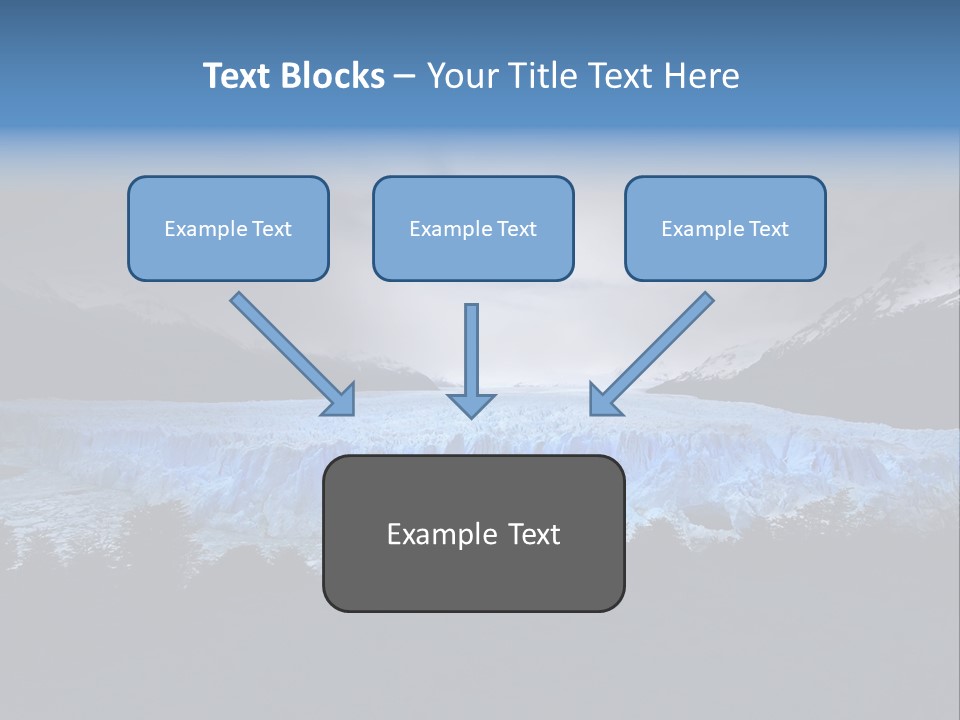 Calving Ice Floating PowerPoint Template