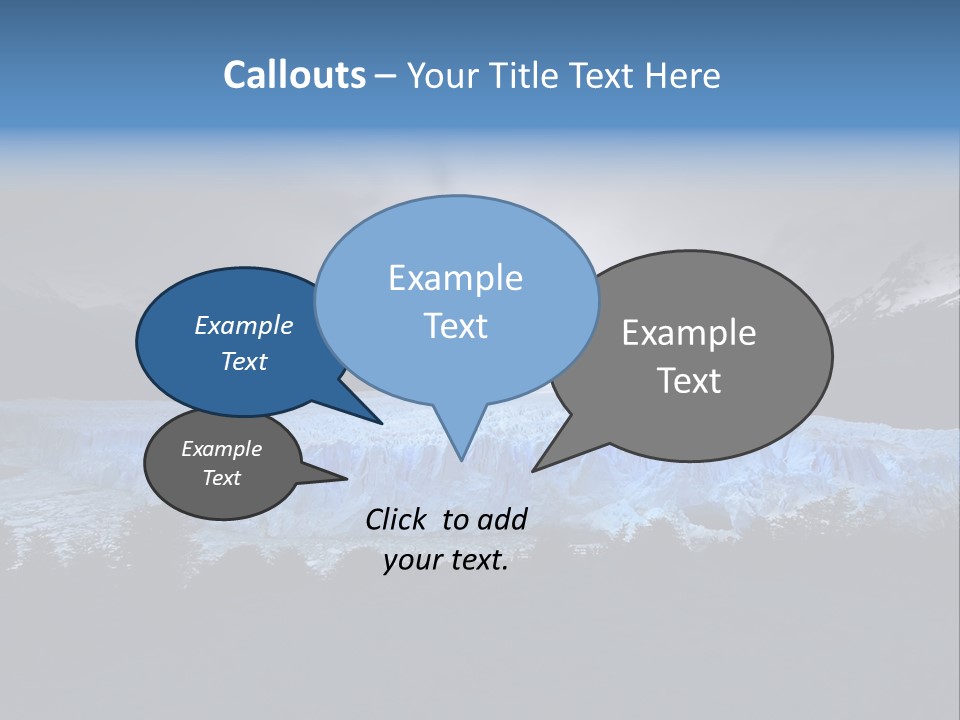 Calving Ice Floating PowerPoint Template