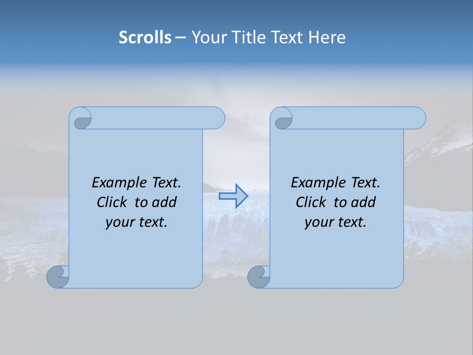 Calving Ice Floating PowerPoint Template