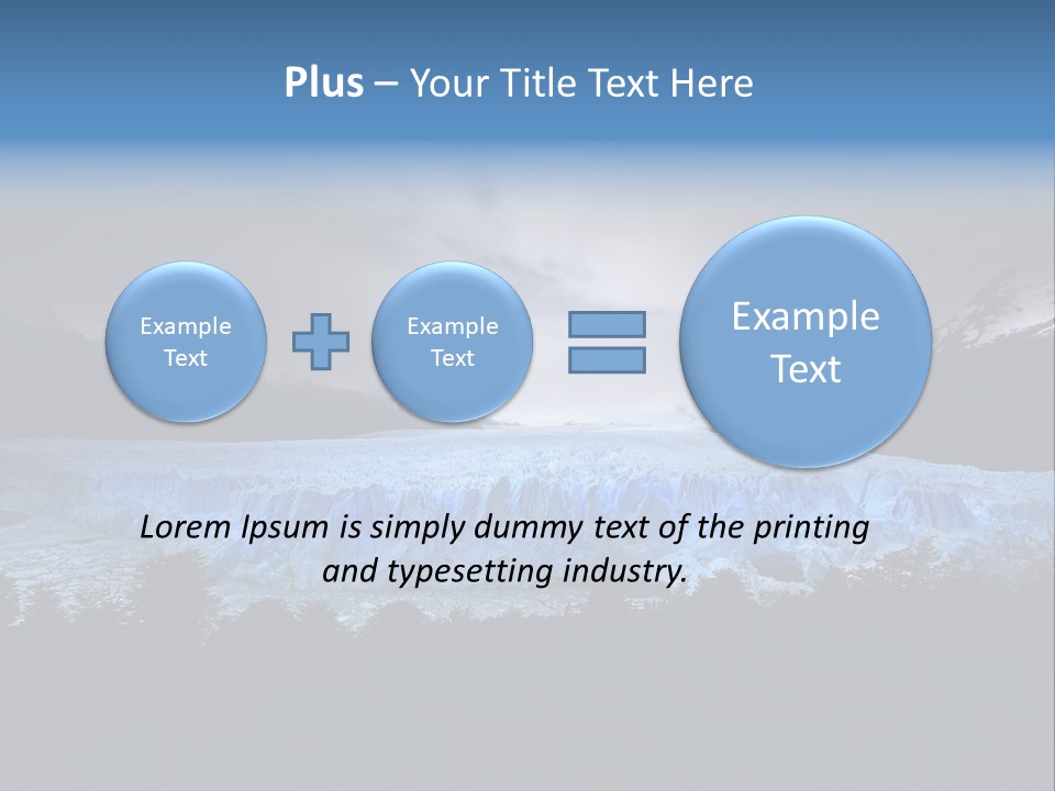 Calving Ice Floating PowerPoint Template