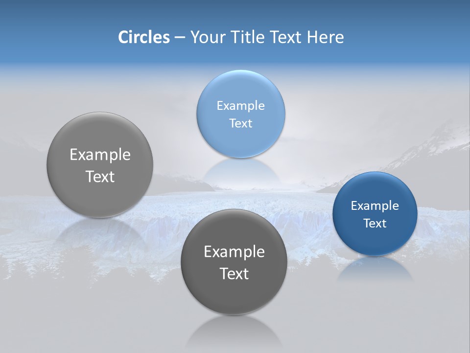 Calving Ice Floating PowerPoint Template