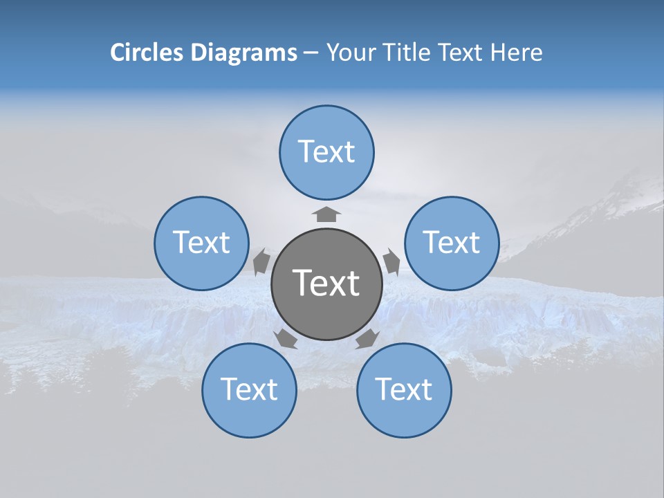 Calving Ice Floating PowerPoint Template