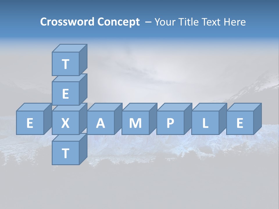 Calving Ice Floating PowerPoint Template