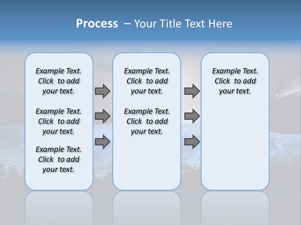 Calving Ice Floating PowerPoint Template