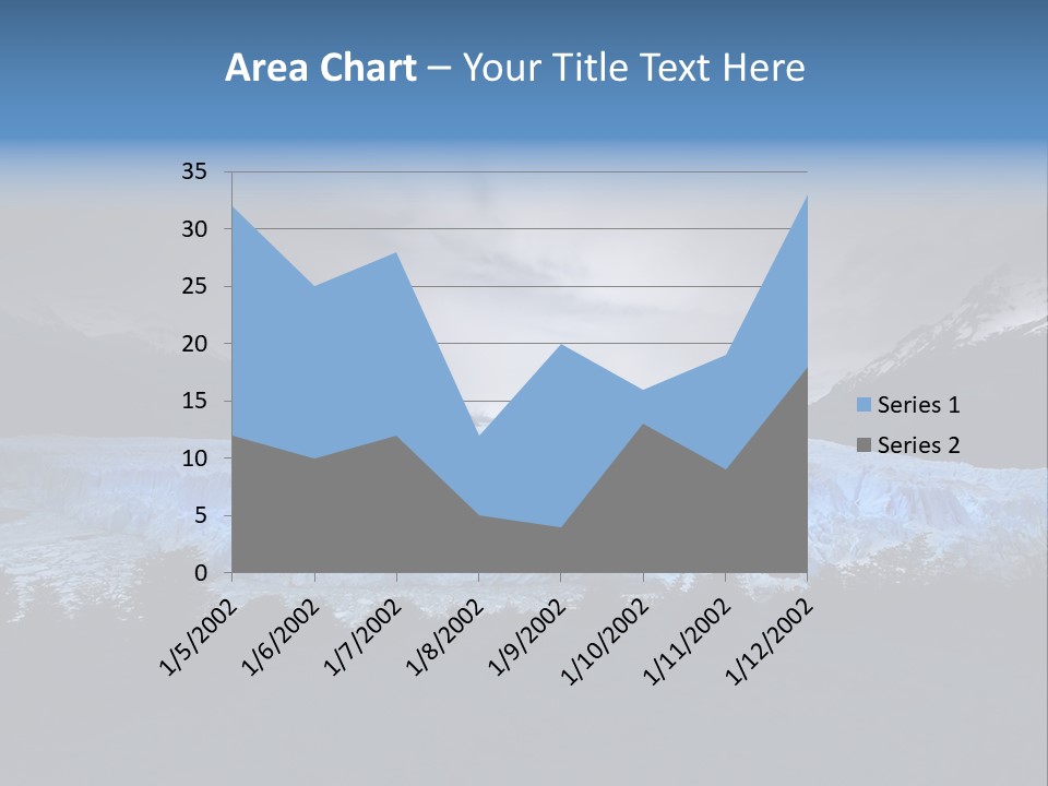 Calving Ice Floating PowerPoint Template