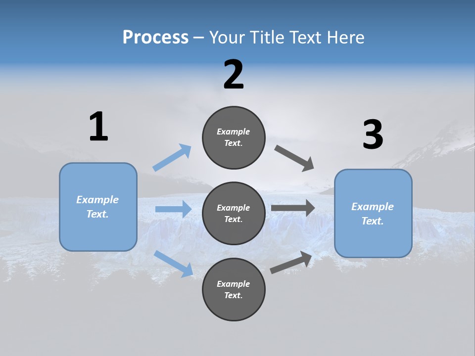 Calving Ice Floating PowerPoint Template