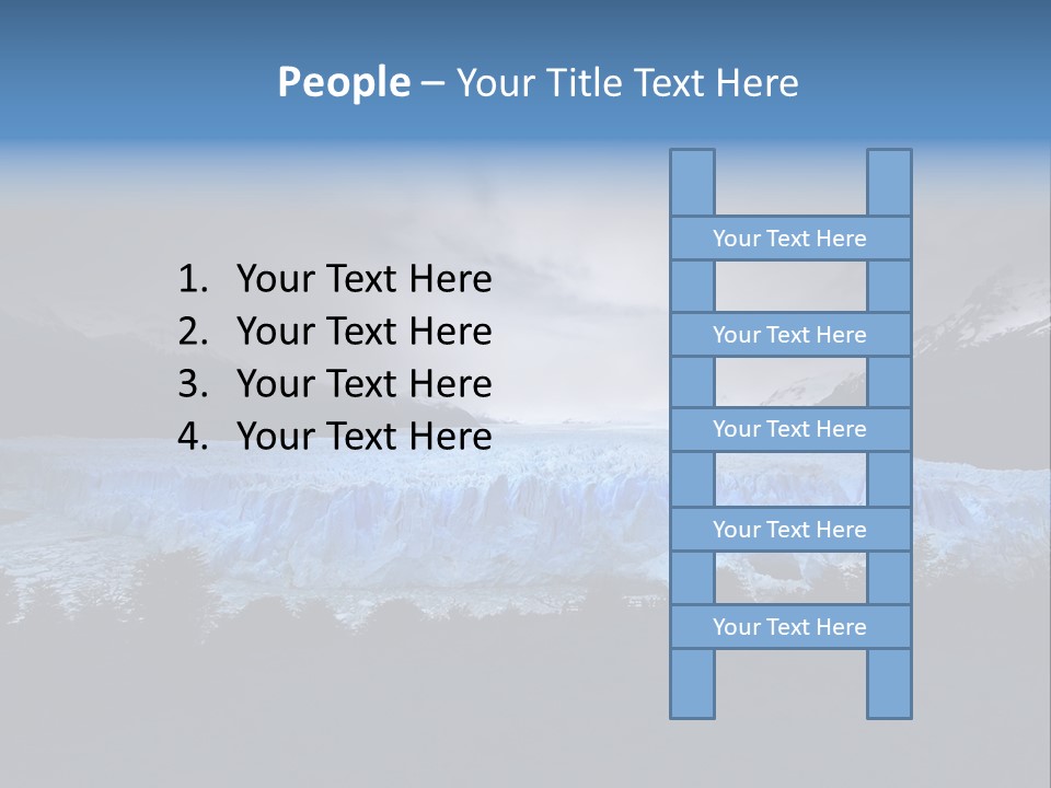 Calving Ice Floating PowerPoint Template