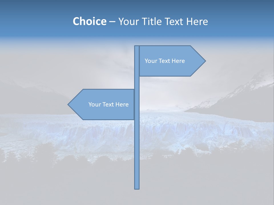 Calving Ice Floating PowerPoint Template