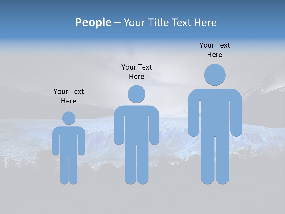 Calving Ice Floating PowerPoint Template