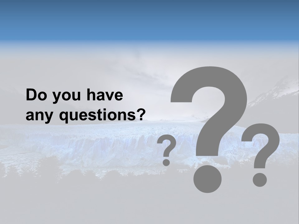 Calving Ice Floating PowerPoint Template